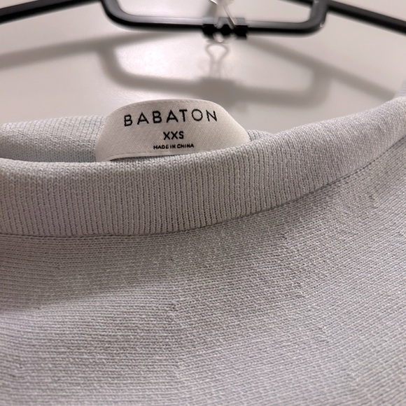 Aritzia Babaton Marek Knit Off-the-Shoulder Cropped Sculpt Knit Top - Picture 5 of 7